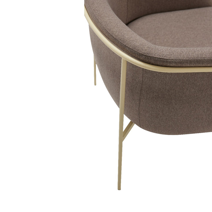 Eyrie Lounge Tool, Pruun / Helekollane - Hübsch - snug.ee