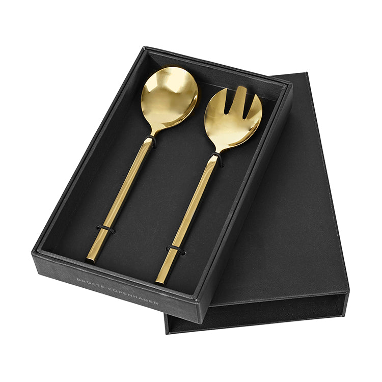 Tvis Serving Set, Golden - Broste Copenhagen - Salatilusikate komplekt - snug.ee