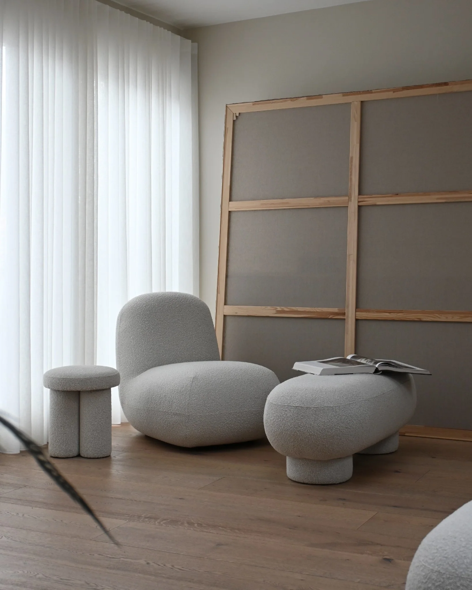 Toe Flat Lounge Tool, Bouclé - 101 Copenhagen - snug.ee