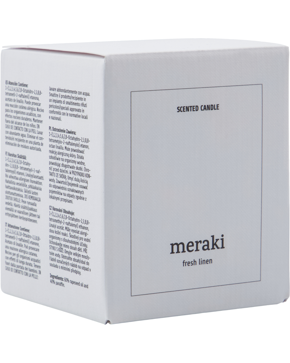 Lõhnaküünal, Fresh Linen - Meraki - snug.ee