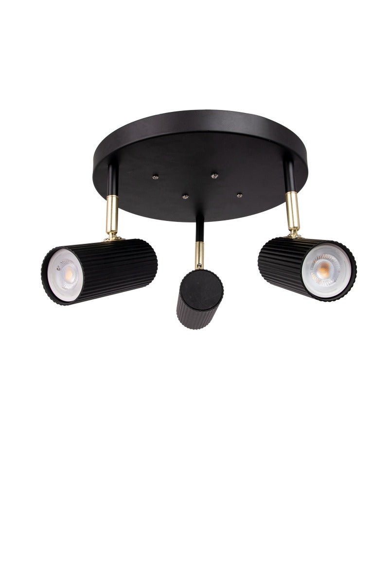 Hubble 3 Plafoonvalgusti, Must - Globen Lighting - snug.ee