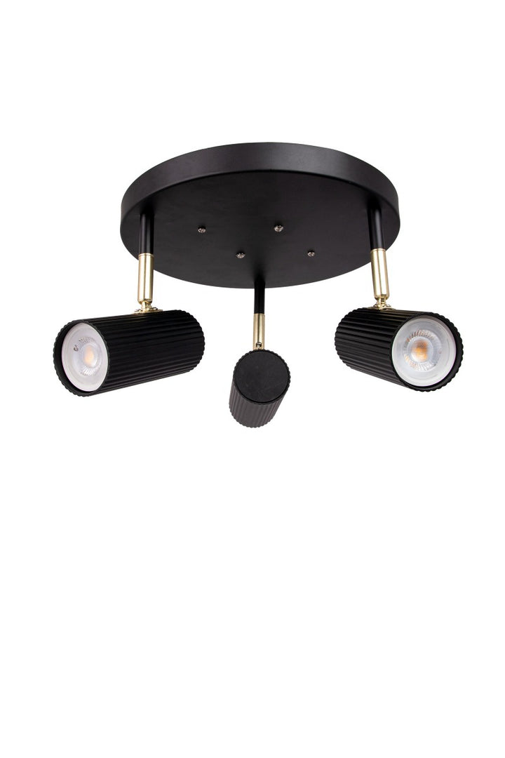 Hubble 3 Plafoonvalgusti, Must - Globen Lighting - snug.ee