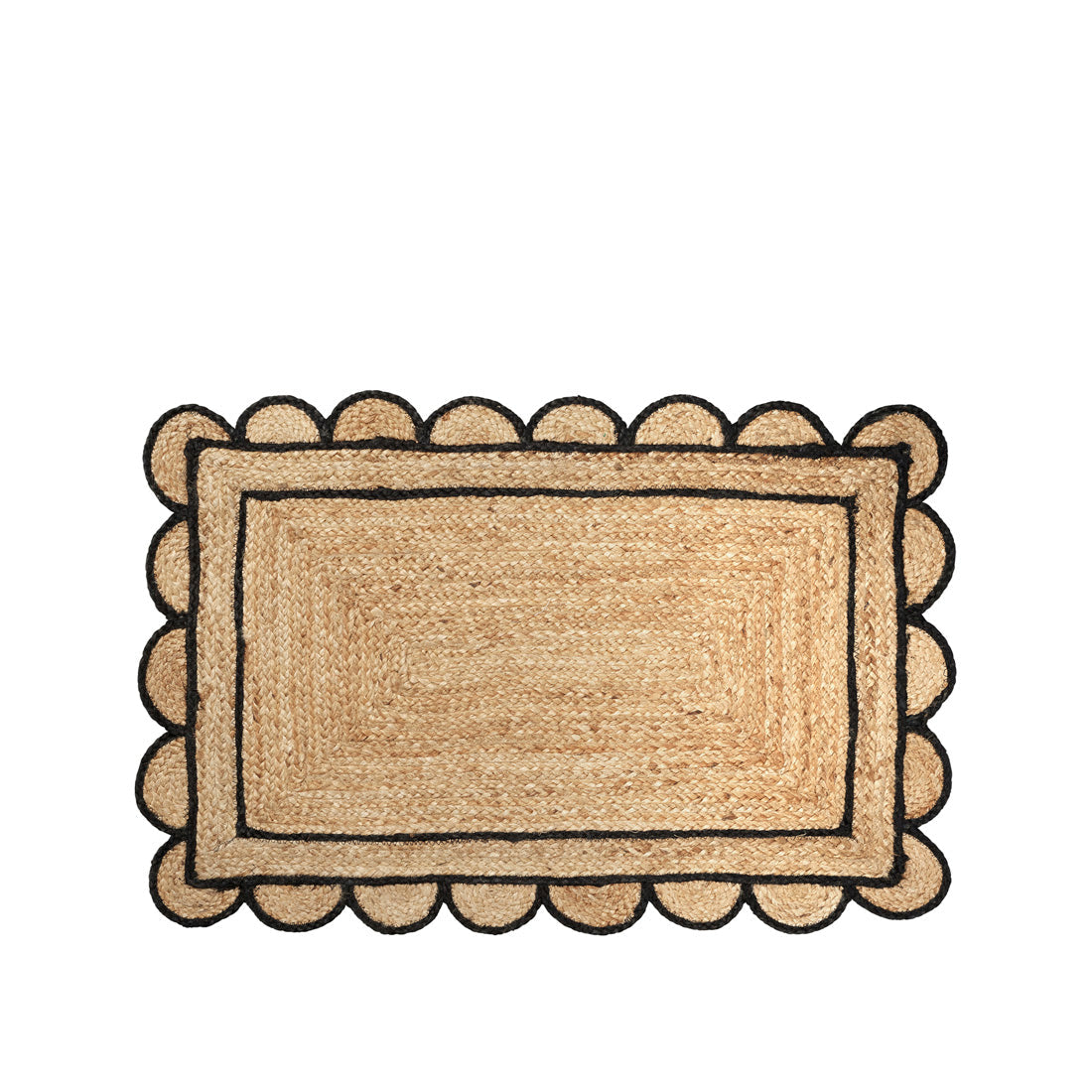 Scallop Uksematt, Beež/Must