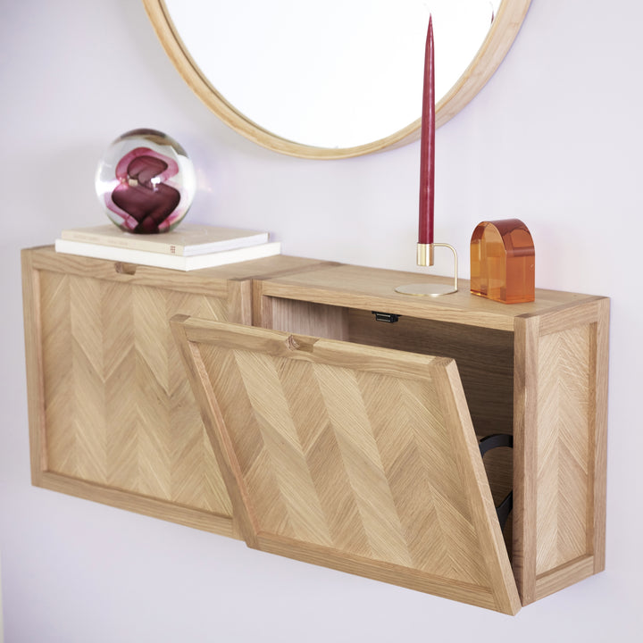 Herringbone Jalatsikapp / Seinakapp - Hübsch Disainmööbel - snug.ee