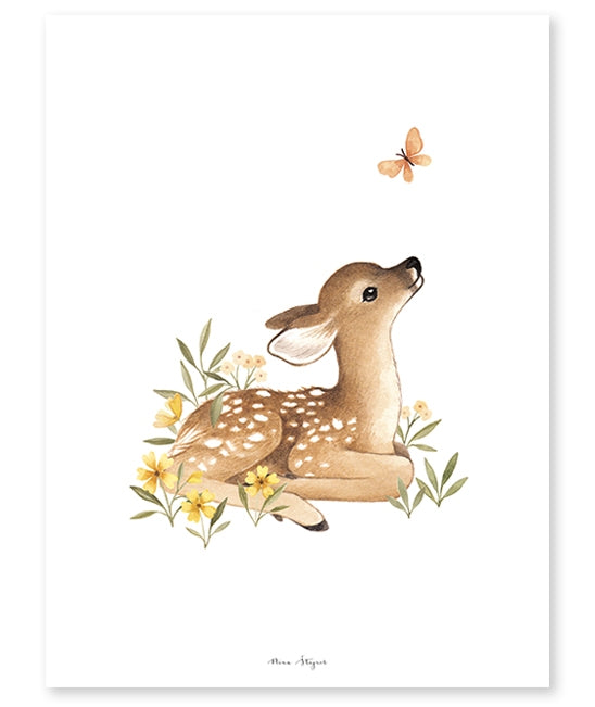 Lastetoa Poster, Fawn 30x40 cm - Lilipinso - snug.ee