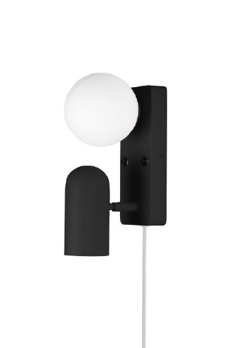 Doppio Seinavalgusti, Must - Globen Lighting - snug.ee