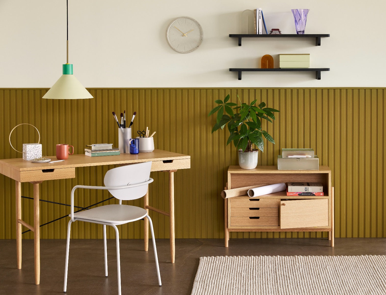 Studio Kirjutuslaud, Tamm - Hübsch -  snug.ee