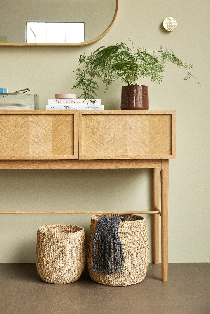 Herringbone Konsoollaud, Tamm - Hübsch - snug.ee