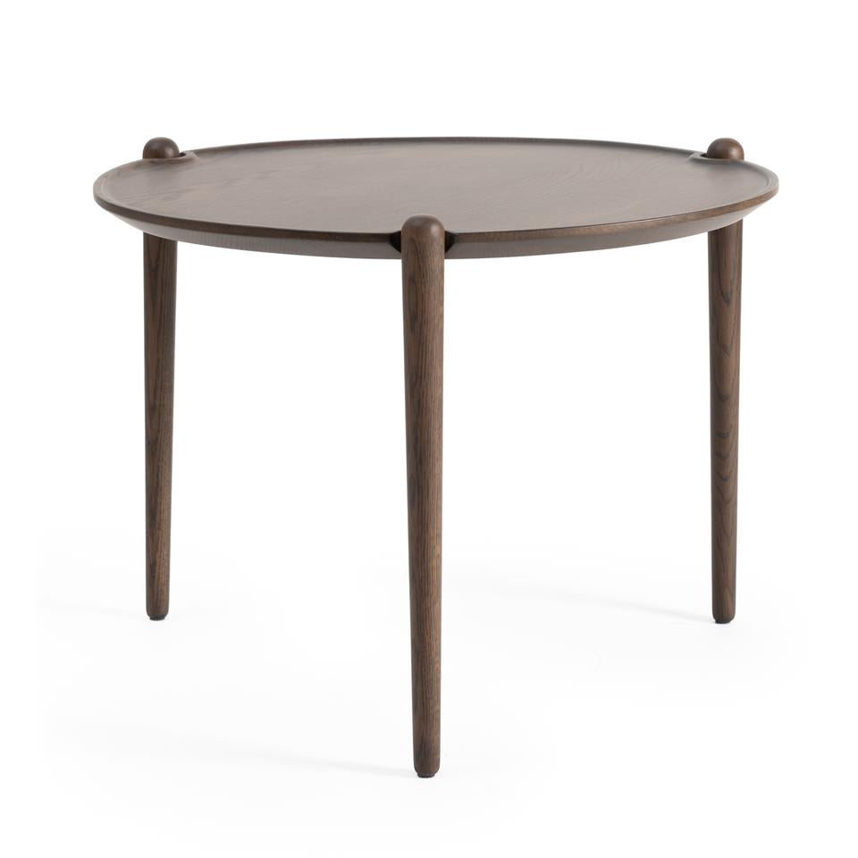 Aria Ümmargune Diivanilaud 60 cm, Tume Tamm