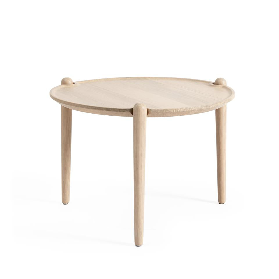 Aria Ümmargune Diivanilaud 50 cm, Hele Tamm