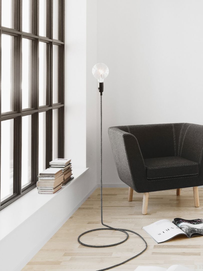 Cord Põrandavalgusti, Must - Design House Stockholm - snug.ee