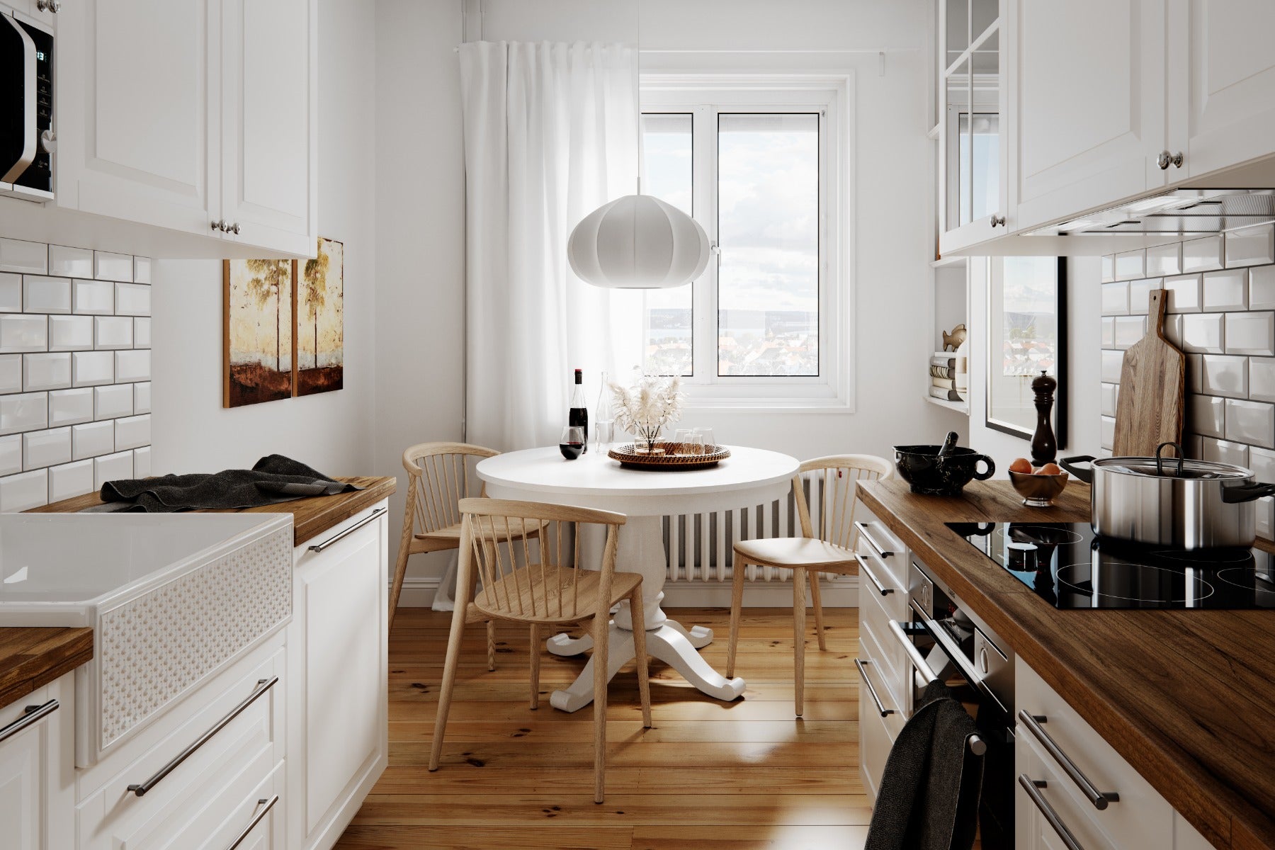 Ebba Ø50 Rippvalgusti, Valge - By Rydens - snug.ee