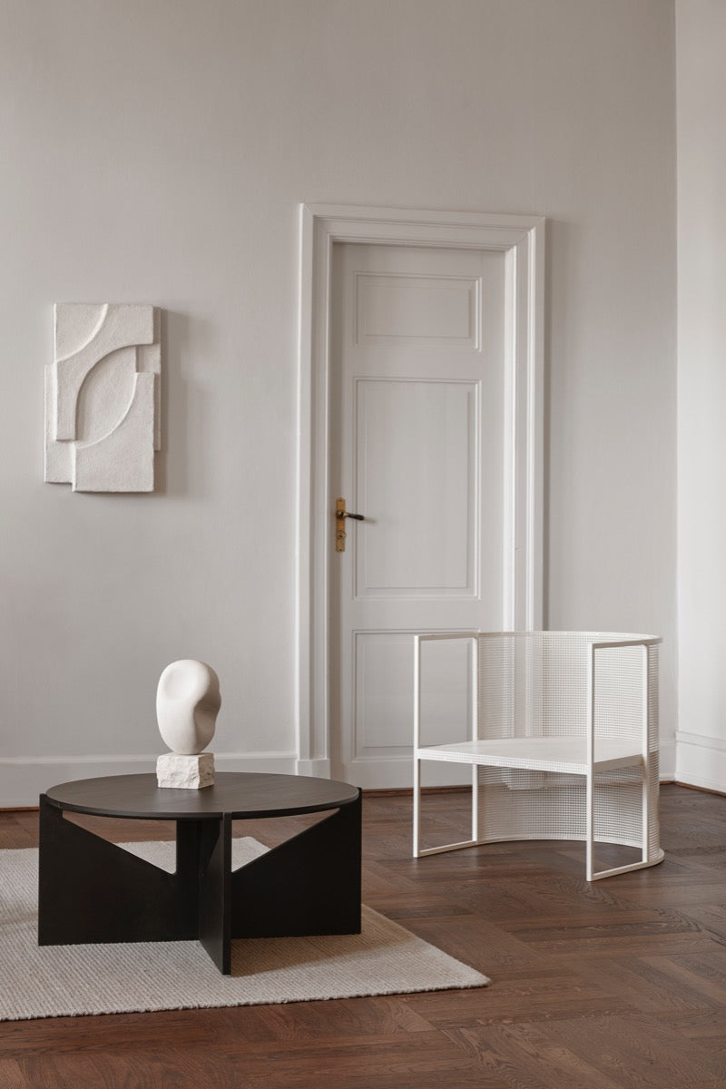 Simple Ümmargune Diivanilaud XL, Must - Kristina Dam Studio - snug.ee