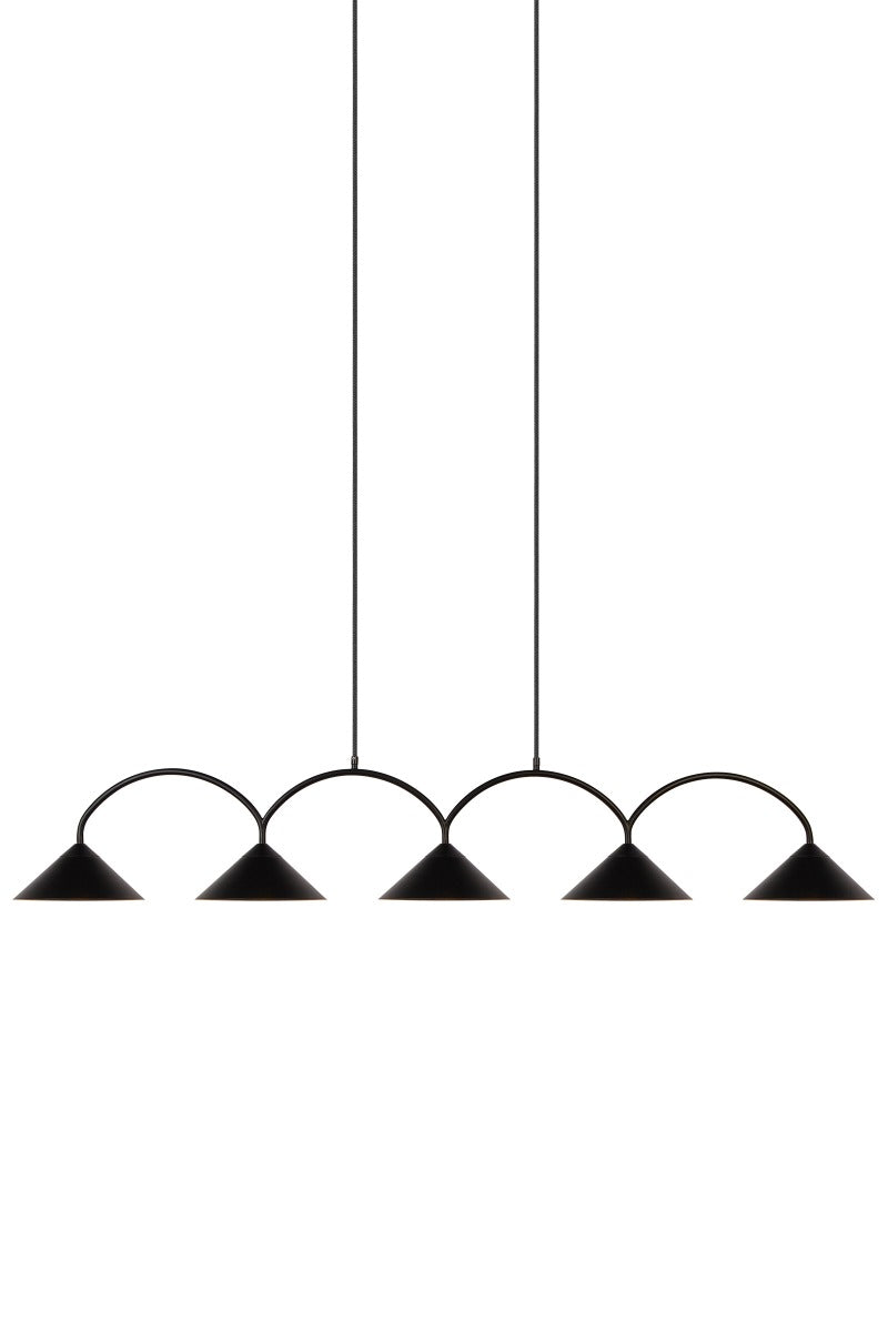 Curve 5 Rippvalgusti, Must - Globen Lighting - snug.ee