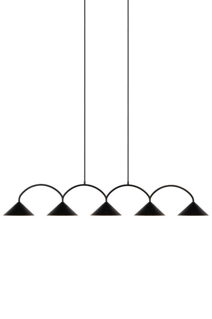 Curve 5 Rippvalgusti, Must - Globen Lighting - snug.ee