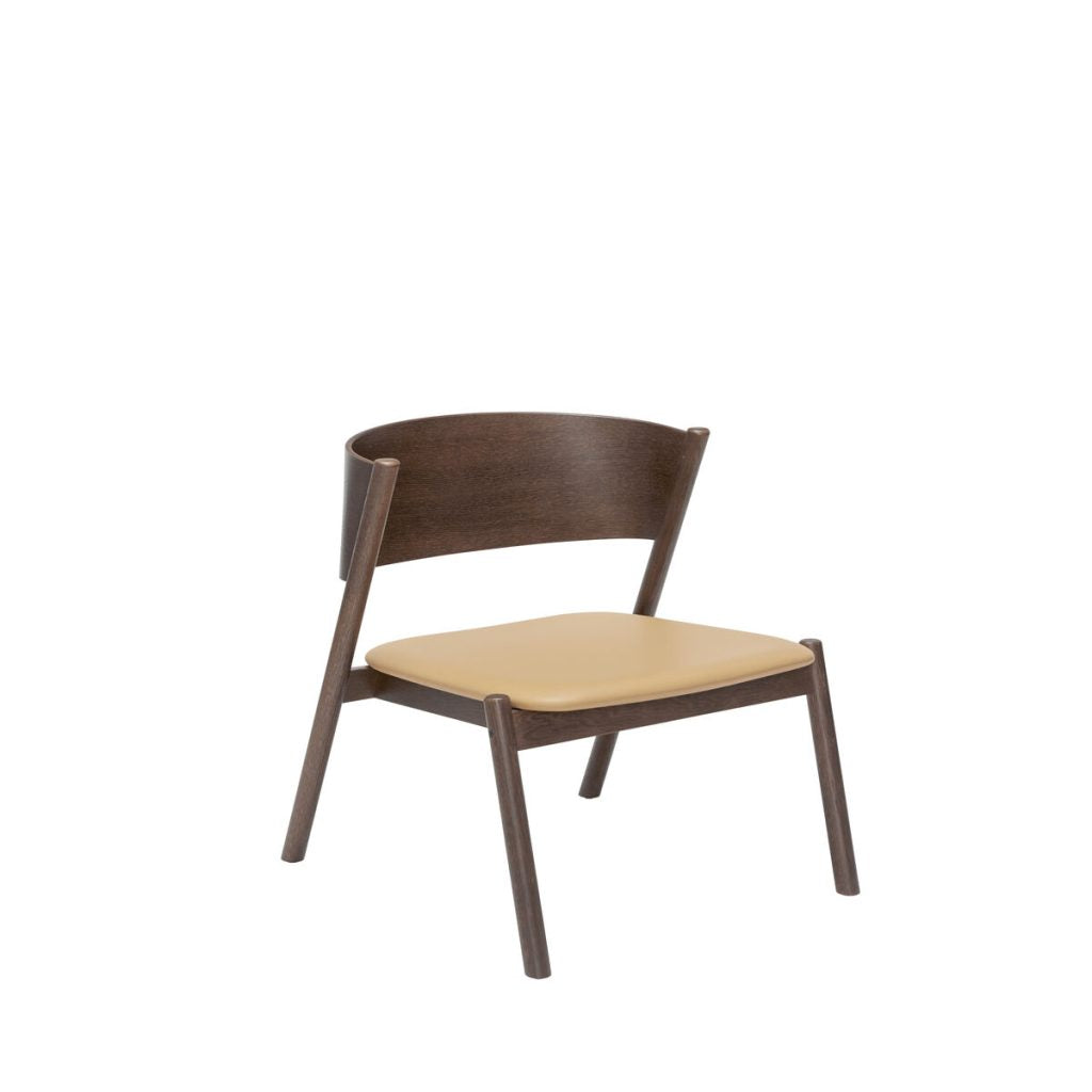 Oblique Lounge Tool, Tumepruun - Hübsch - snug.ee