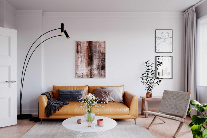 Puls 2-Osaline Põrandalamp, Must - By Rydens - snug.ee