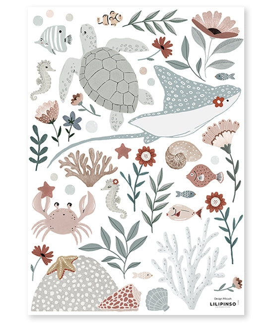 Lastetoa Seinakleebised, Ocean Dream A3 - Lilipinso - snug.ee